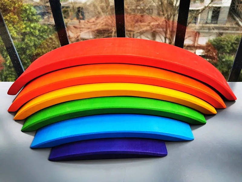 Wooden Rainbows - Montessori Grow