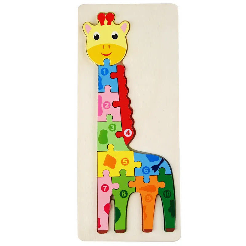 Wooden numbered puzzles - Montessori Grow