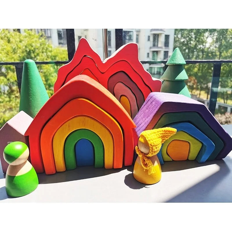 Wooden Rainbows - Montessori Grow