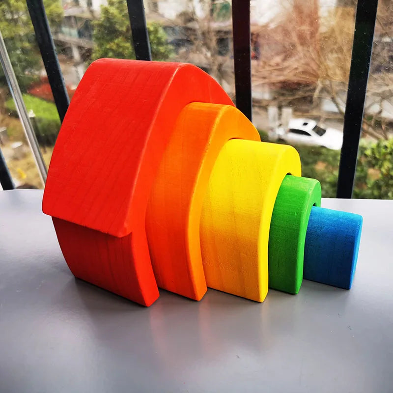 Wooden Rainbows - Montessori Grow