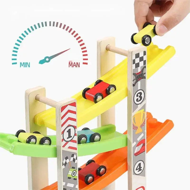 Wooden Ramp Racing - Montessori Grow