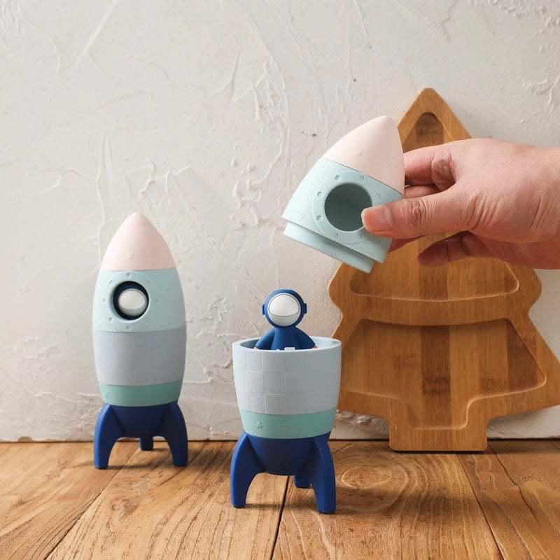 Educational Stacking Toy - Rocket and Astronaut - Montessori Grow