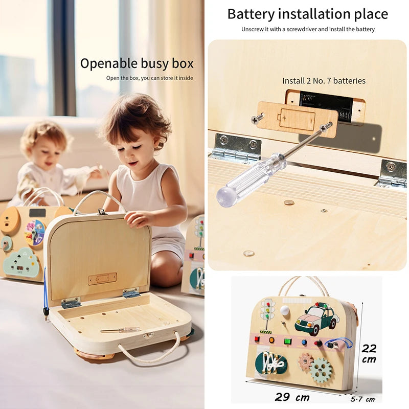 Handbag Busy Board - Montessori Grow