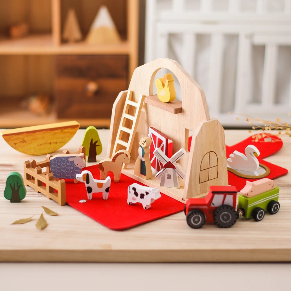 Wooden Farmhouse - Montessori Grow