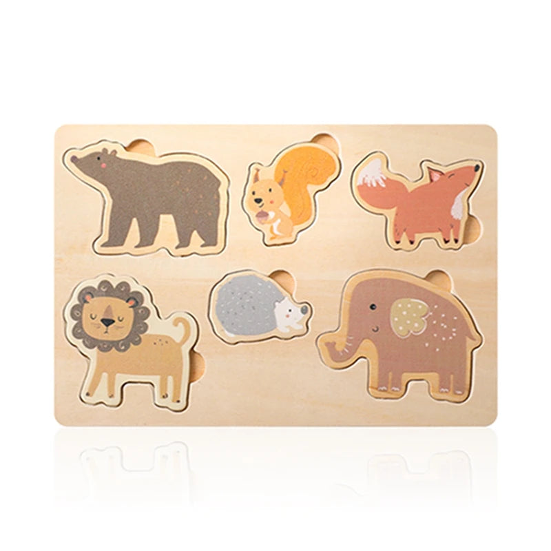 Educational wooden puzzles - Montessori Grow