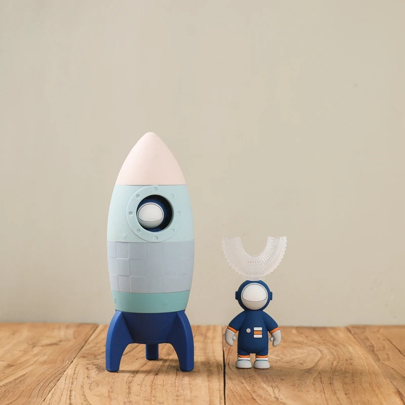 Educational Stacking Toy - Rocket and Astronaut - Montessori Grow