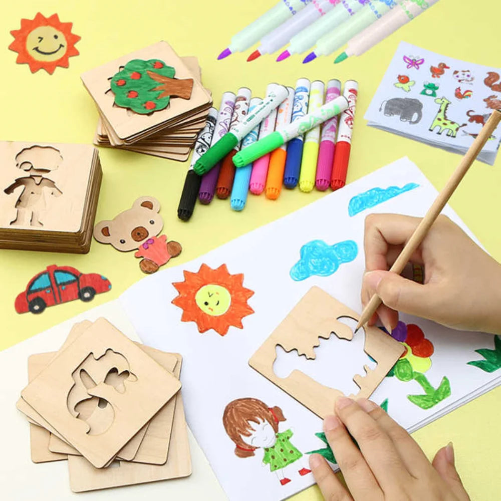 Wooden Stencils - Montessori Grow